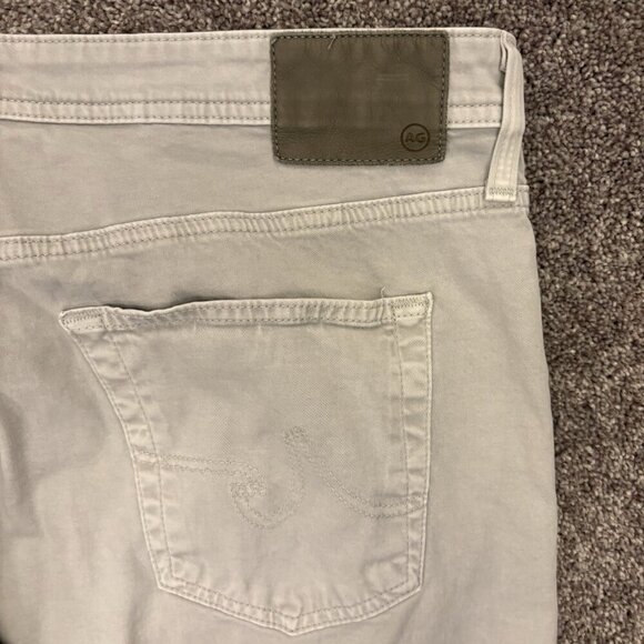 AG Adriano Goldschmied Men's Ivory Jeans 38 x 25 Shortened Hemmed (38x34) EUC - Picture 8 of 16